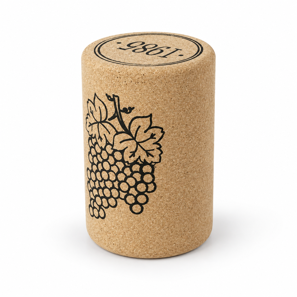 Wine Stopper Cork Stool, Ø295 × H430 mm, isolated on white background