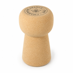 XL Champagne Stopper Cork Stool, angled studio view showing oversized champagne-stopper silhouette