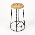 XL Cork & Metal Stool, Ø330/510 × H750 mm, isolated on white background